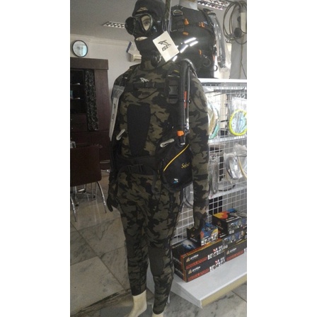 Baju Diving Wetsuit Camo IST WS - 726