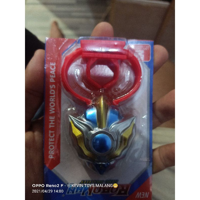 MC 341-A  MAINAN CINCIN + GELANG SUPER HERO ADA LED NYA / SENJATA SUPER HERO ROBOMAN