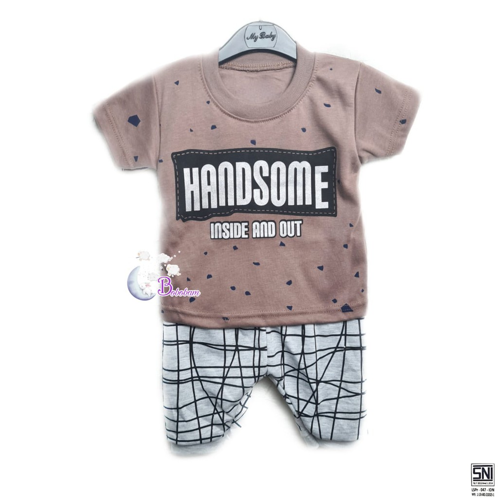 ECER BOBOBAM BAJU KAOS HANDSOME ANAK LAKI-LAKI / SETELAN ANAK HARGA GROSIR