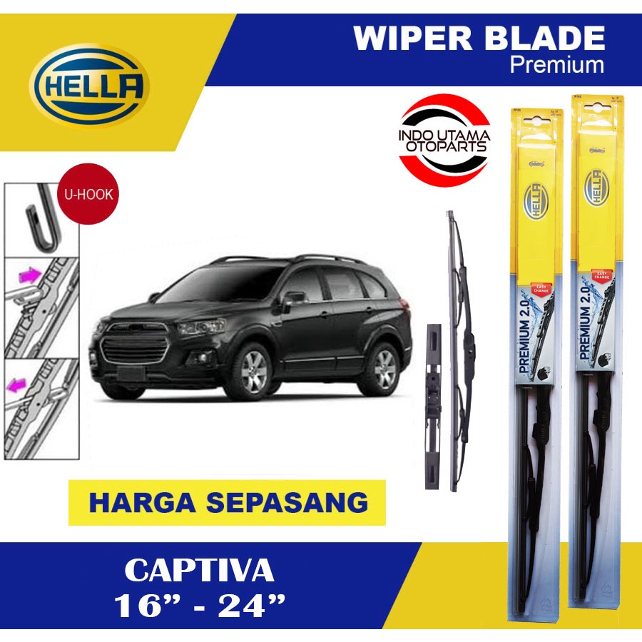 Wiper Blade Mobil CAPTIVA HELLA Premium 2.0 (16-24)