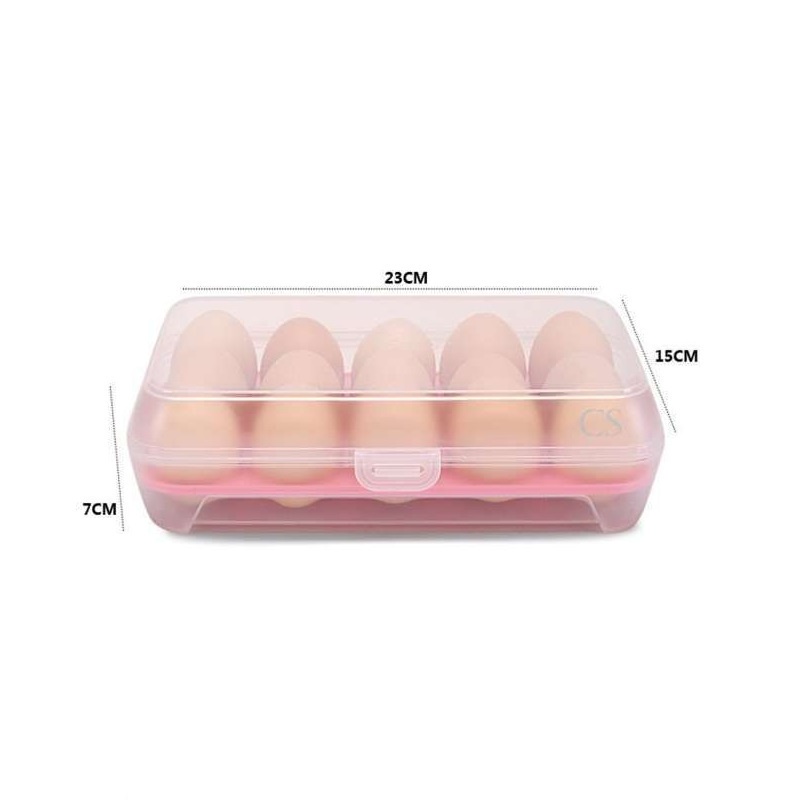 MurmerOfficial R570 Tempat penyimpanan Telur Kotak Telur Egg Box / Tempat Penyimpanan Telur / Box Telur 15 Lubang