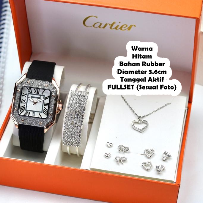6 WARNA - Jam Tangan Wanita Cartier Terbaru / Jam Tangan Cewek CT1601 / Jam Tangan Premium Cartier