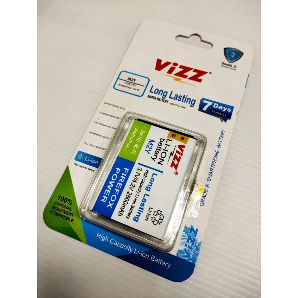 BATERAI SMARTFREN VIZZ DOUBLE POWER ANDROMAX C/C2/C3/G/G2/I/I2/I3/I3S/QI/R/T/U/U2/U3/V/ZEC/Q/E2/E2+