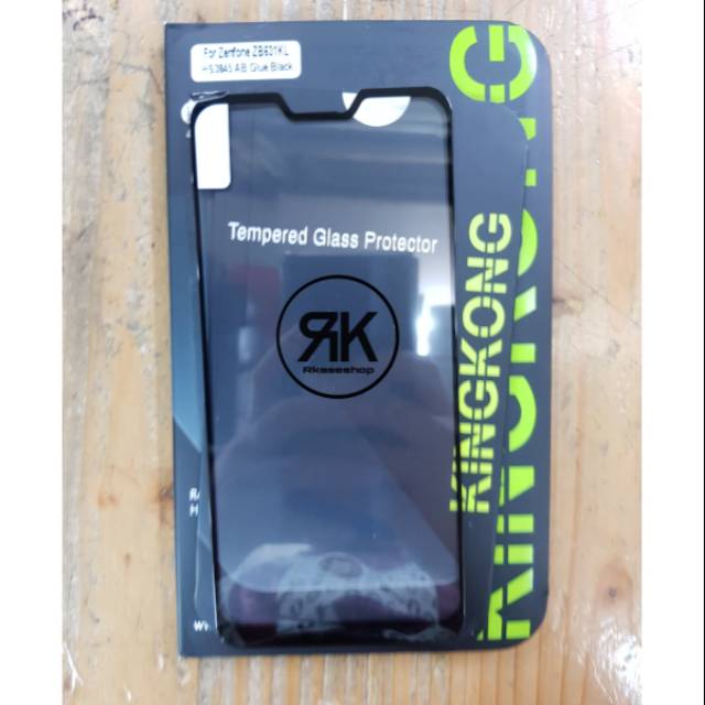 kingkong tempered glass FULL Asus zenfone max pro M2 antigores kaca