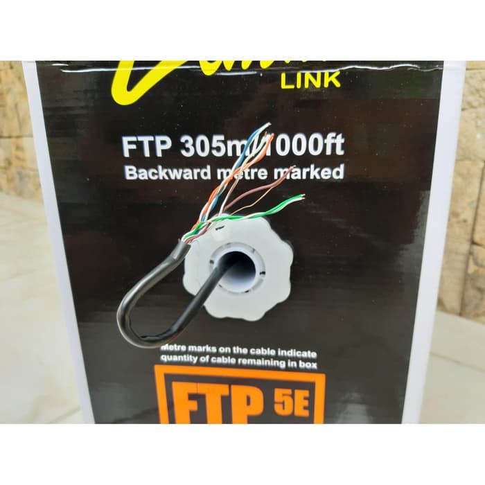 Kabel LAN CAT5e FTP STP Outdoor 30 Meter Siap Pakai Kabel UTP KABEL FTP