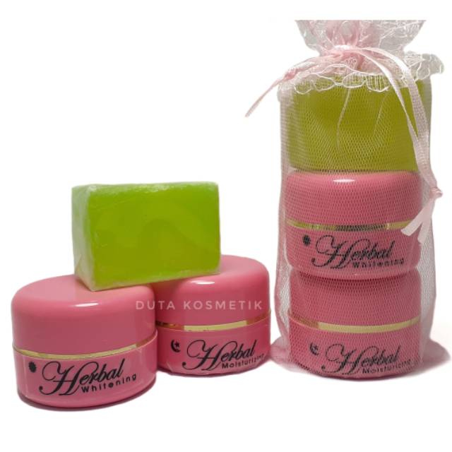 CREAM HERBAL PINK PAKET KEMASAN BARU