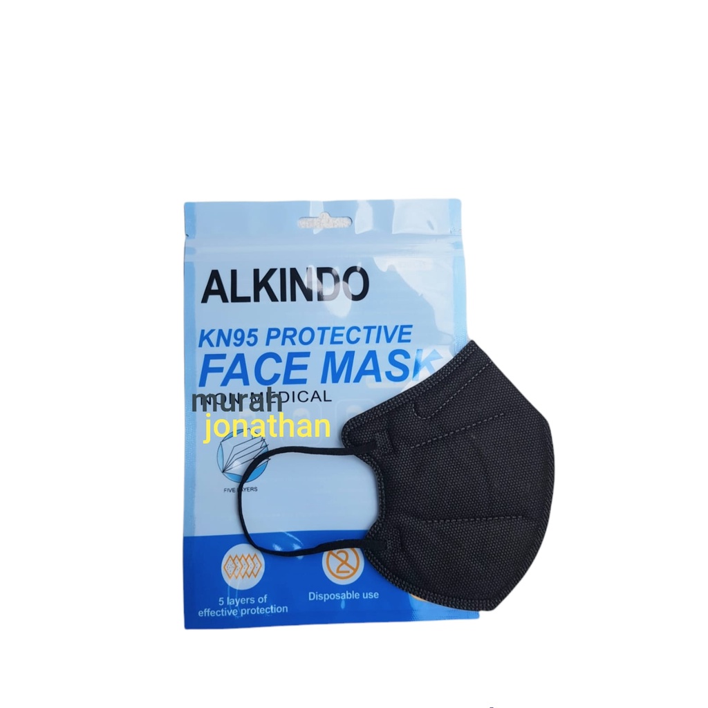 masker / masker kn95 alkindo warna / masker kn95 / kn95 / masker earlop / masker kn95 disposable mask / masker facemask 10pcs