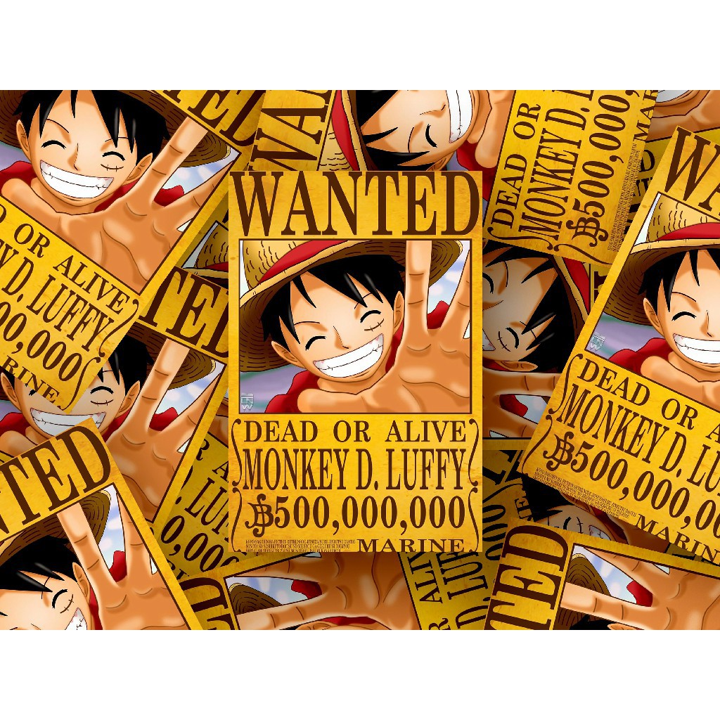 Sticker Poster Bounty One Piece Mugiwara Crew Vintage by Okashi Store-1