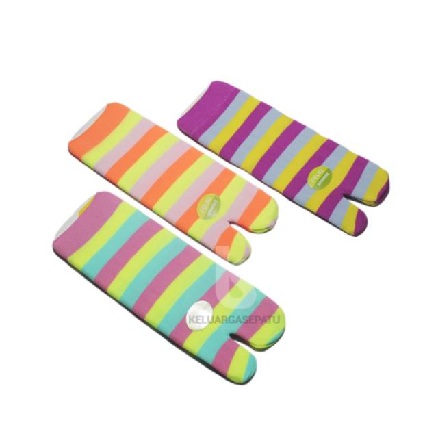 ✵ kaos kaki jempol remaja belang warna warni semata kaki nylon spandek harga perlusin ✵