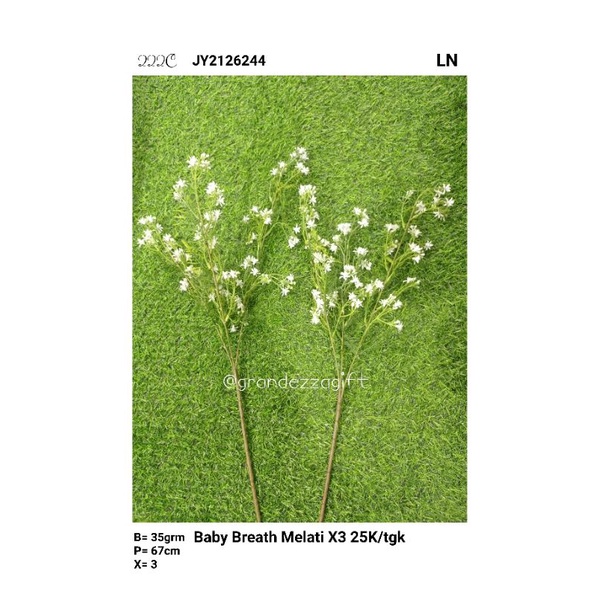 BABY BREATH MELATI/ BABY BREATH PLASTIK / BUNGA BABY BREATH