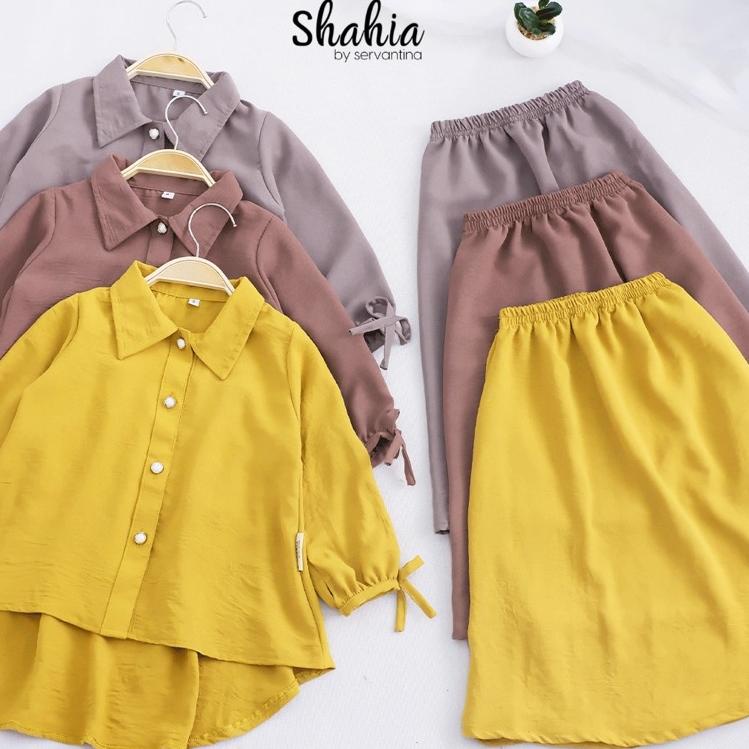 (HARGA SPESIAL) SHAHIA - Kalisa Oneset Setelan Rok