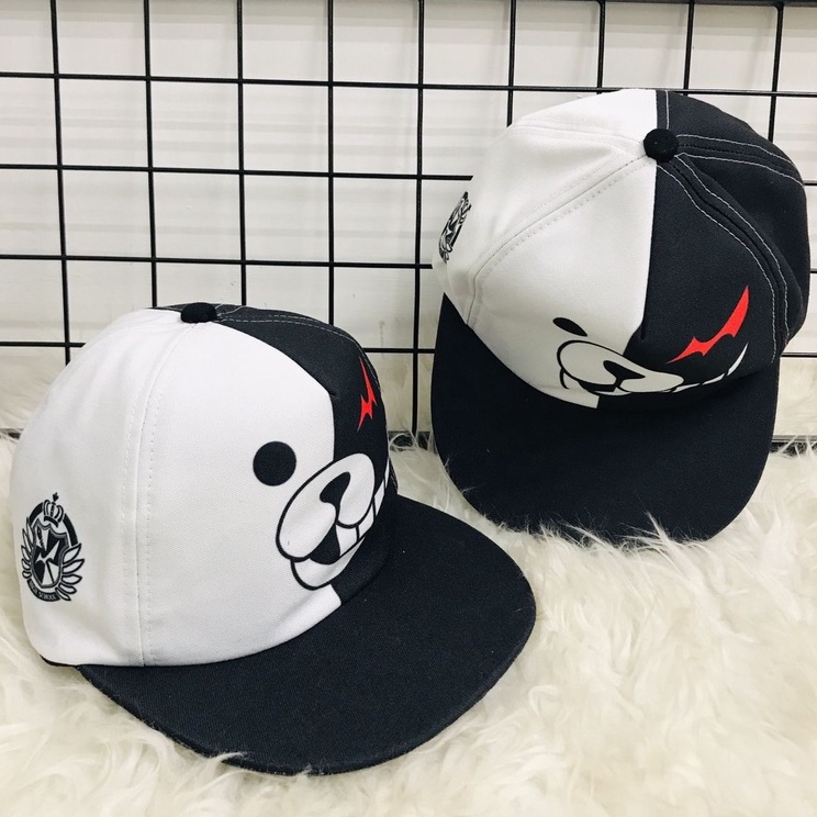 Snapback Monokuma Fullprint Anime Manga Danganronpa Premium Unisex