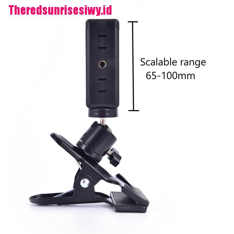 【Theredsunrisesiwy.id】Guitar Head Clip Mobile Phone Holder Live Broadcast Bracket Stand Tripod Clip