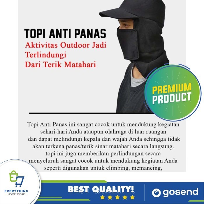 Topi Berkebun Outdoor Anti UV Matahari gardening hat anti gosong