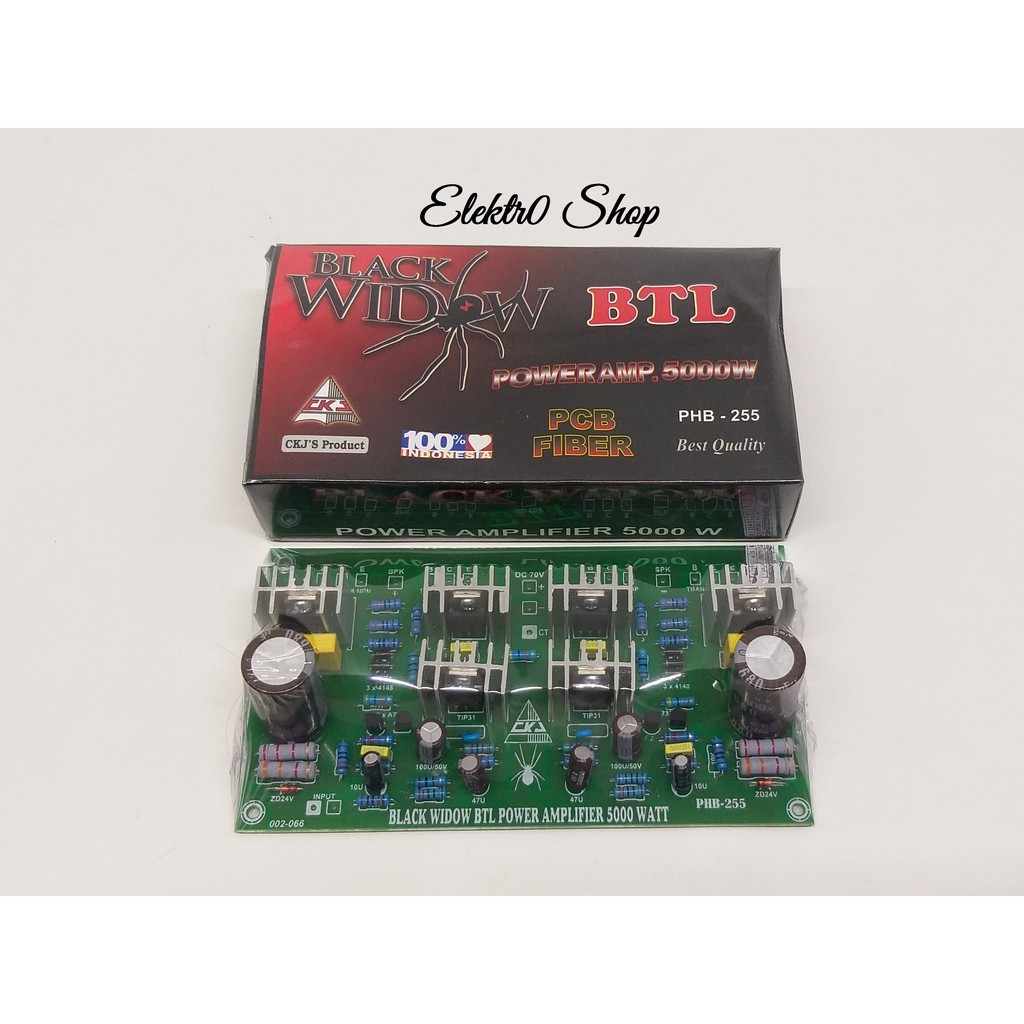 Black Widow BTL Power Amplifier 5000w