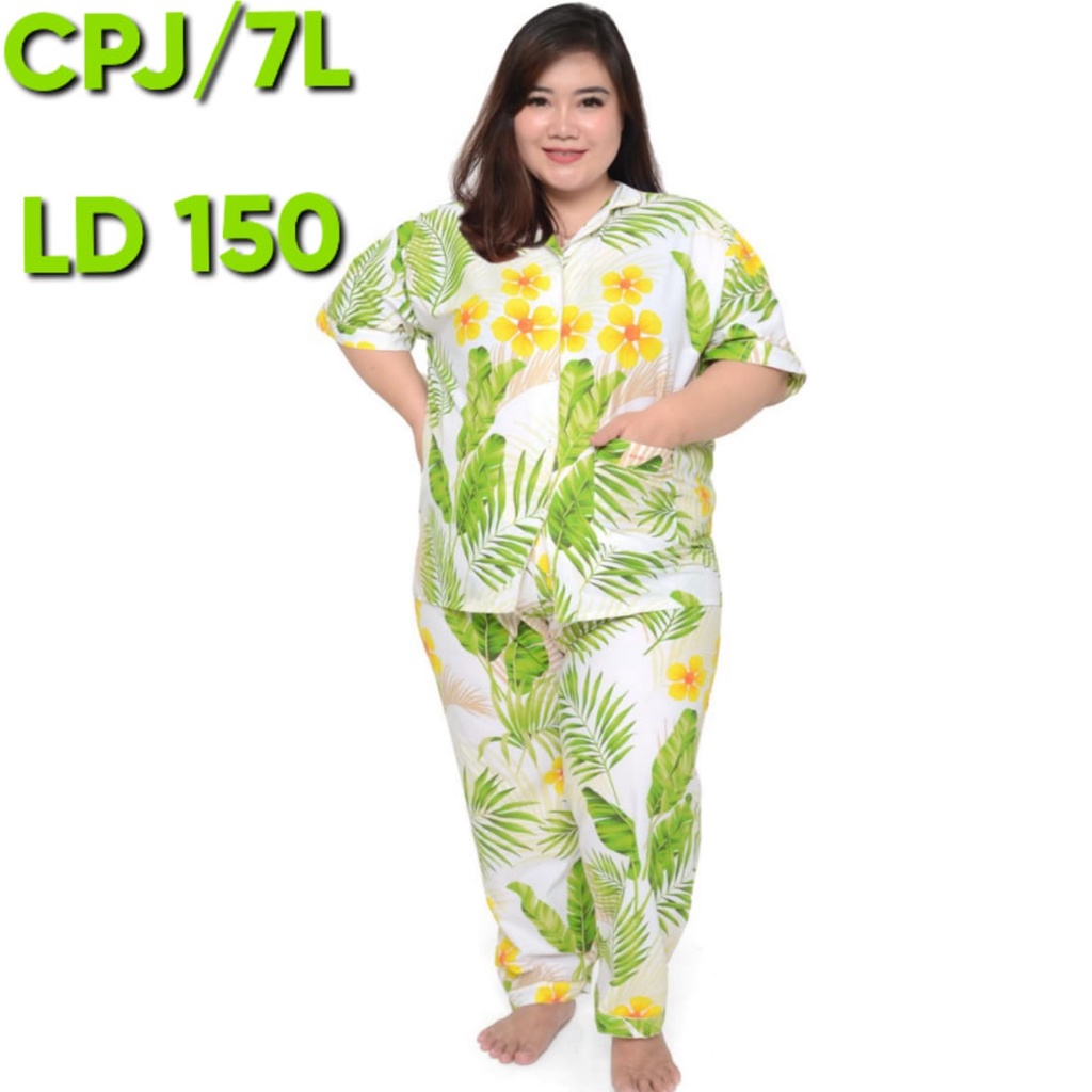 PIYAMA ANAK CEWEK LENGAN PENDEK SETELAN BAJU TIDUR CELANA PANJANG COUPLE IBU DEWASA LD 130 140 150