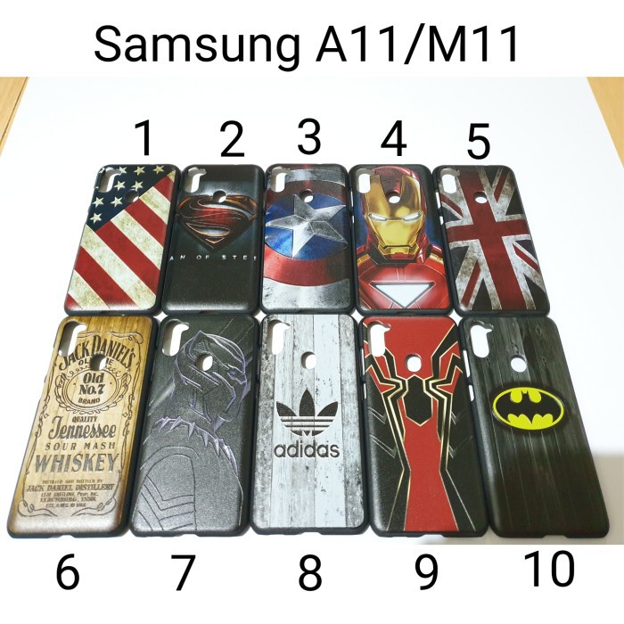 Hardcase Samsung A11 2020 back hard case Casing Samsung M11 2020 Superhero Karakter