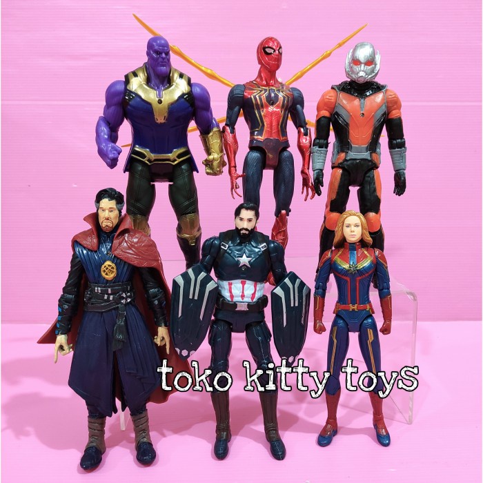 Mainan Anak MAINAN ANAK ACTION FIGURE AVENGERS SET ISI 6 MARVEL SUPERHERO - set 6 antman(O8E6) Maina