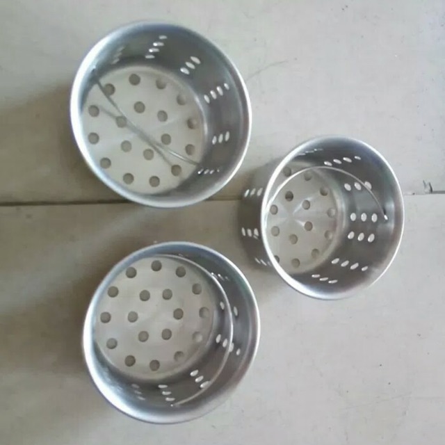 SARINGAN AFUR KERANJANG STAINLES BAK CUCI PIRING DIAMETER 8CM GROSIR