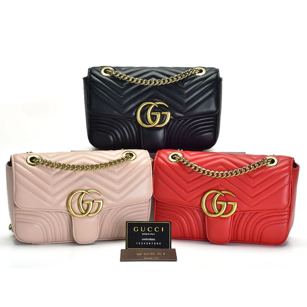 SUPPLIER TAS BRANDED Tas Gucci Shoulder GG Marmont Matelasse Semprem AM443497