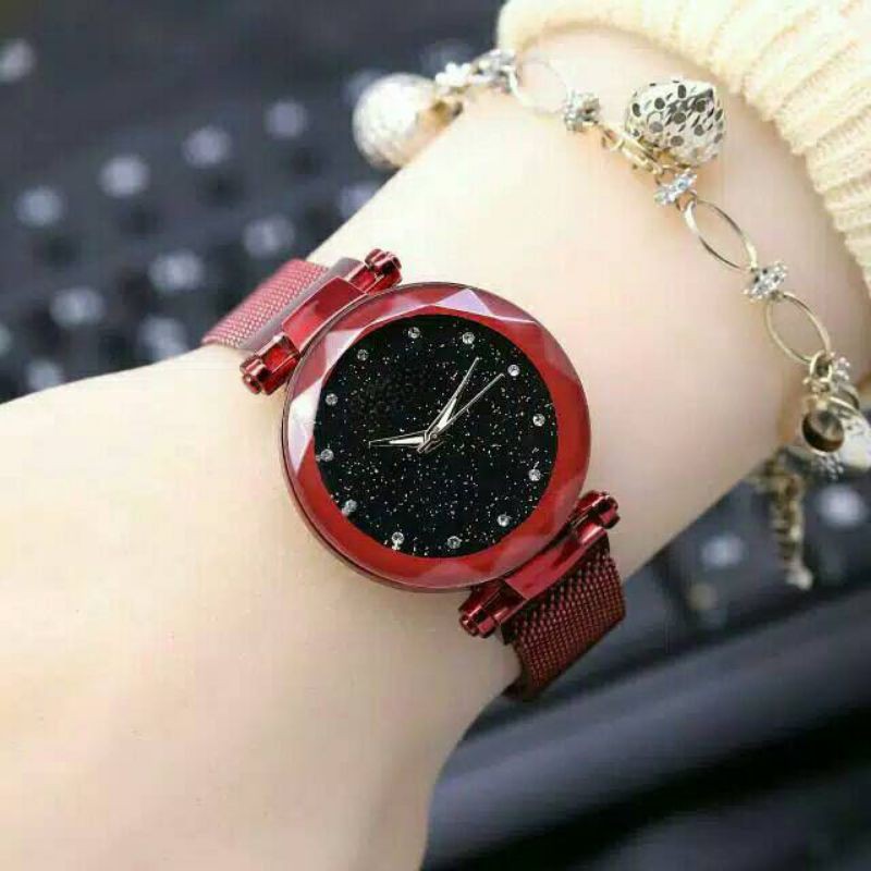 jam tangan Wanita Diyoor Magnetic Murah Permata  D728 READY BISA COD