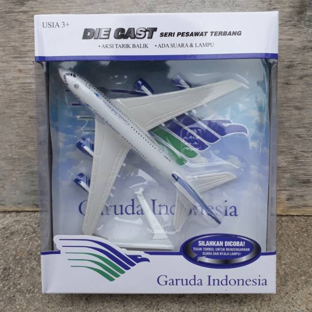 Diecast Miniatur Replika Pesawat Garuda Indonesia - Die cast Plane