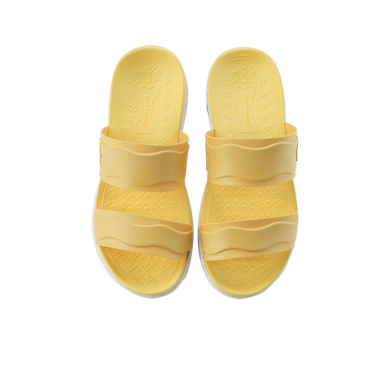 SANDAL SLIDE WANITA HUSH PUPPIES ORIGINAL CASUAL BRANDED YELLOW HW33