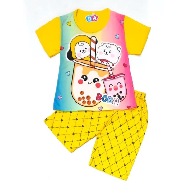 SET BAJU TIDUR PEREMPUAN DEDINA HOTPANT PENDEK 10/14 SLIDE