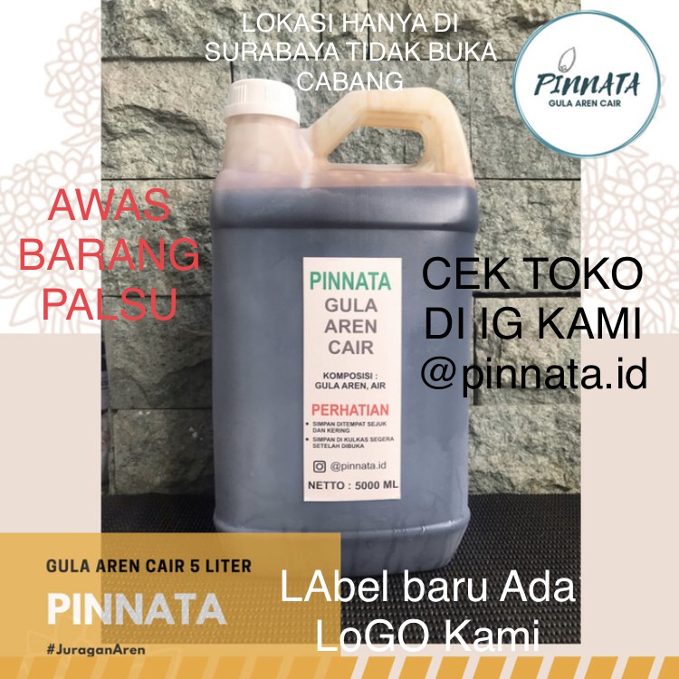 

Gula Aren Cair Pinnata 5 Liter
