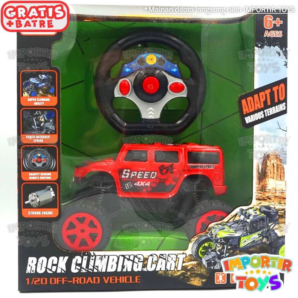 Mainan anak R/C JEEP SUPER (batre dapat di charge) IMPORT QUALITY (BER-SNI)