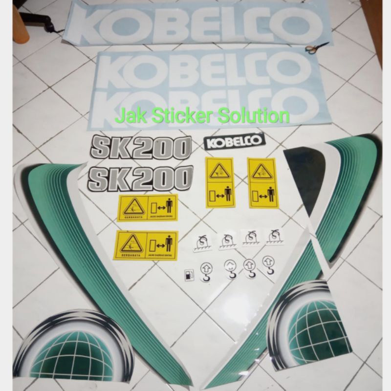 Stiker Excavator Kobelco SK200-10