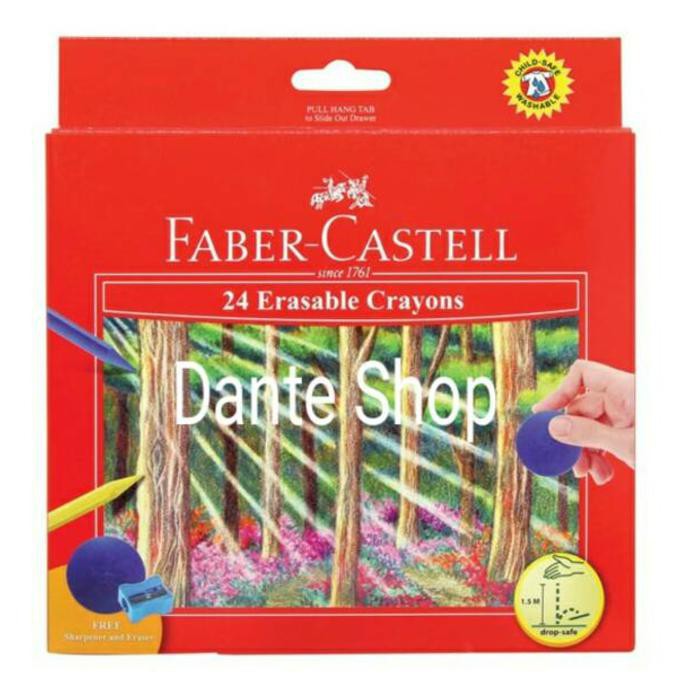 

Ihot Salel Erasable Crayon 24 Warna Faber Castell ( Crayon Bisa Dihapus )