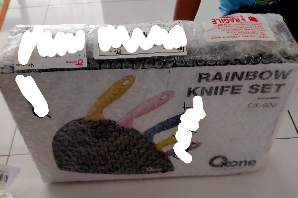 Oxone Ox606 Pisau Set Dapur Rainbow Knife Set Warna Warni Serba Guna Ox-606