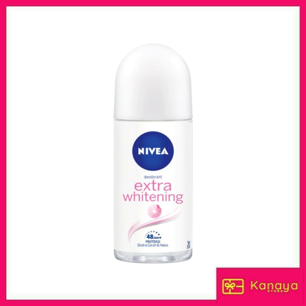 (BISA COD) Nivea Deodorant Extra Whitening Roll On 50ml