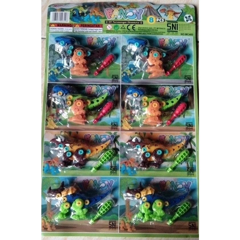 Mainan anak dinosaurus kecil 1pcs