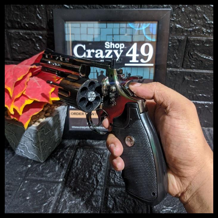 Korek Api Model Pistol Phyton Peluru / Korek Api Revolver / Korek Colt