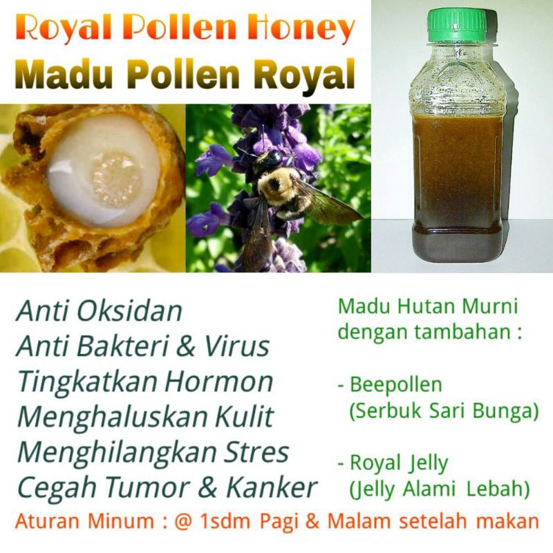 

Royal Pollen Honey 500 gram