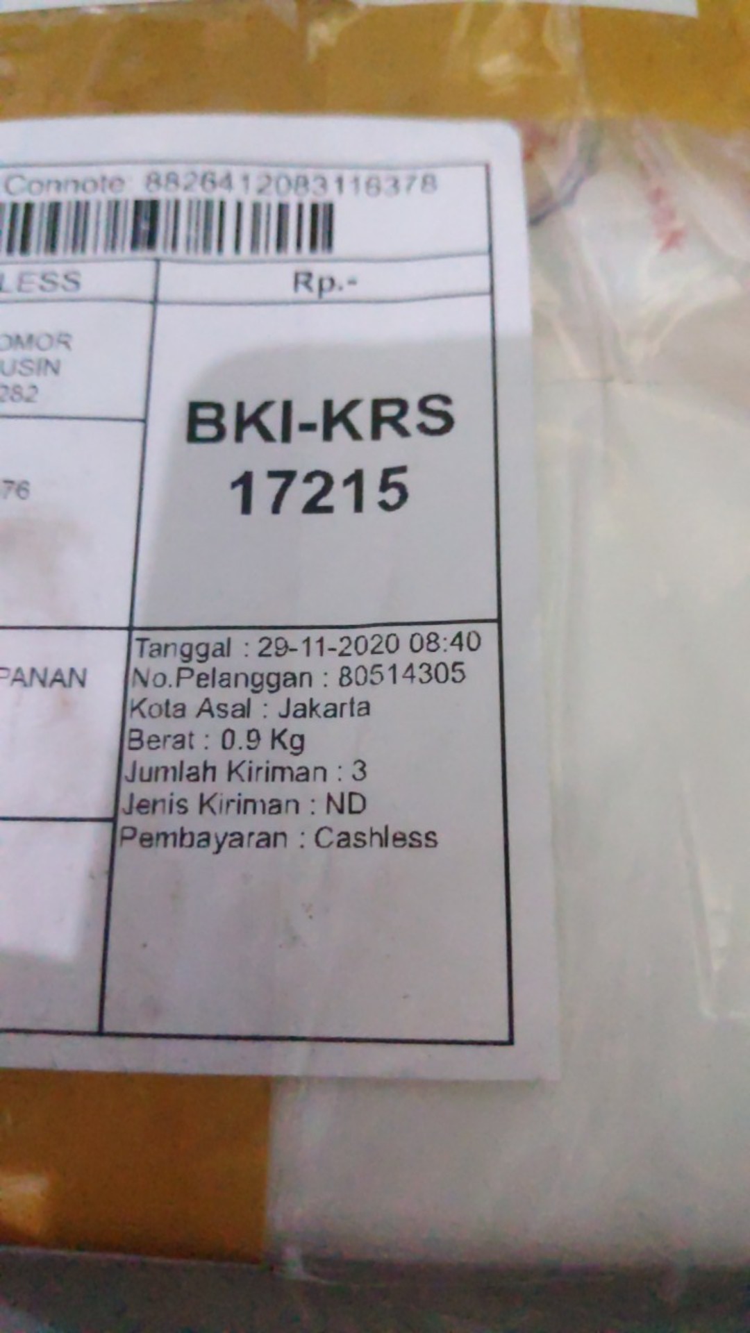 Kantong Plastik Bening Hdpe/plastic Kresek Size 24