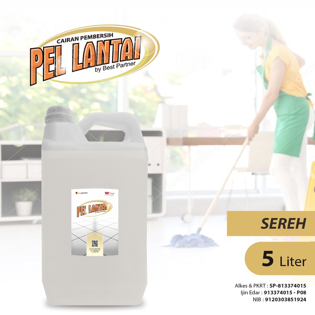 Pembersih Lantai Sereh 5 Liter / Cairan Pembersih Lantai Sereh 5 Liter Jerigen