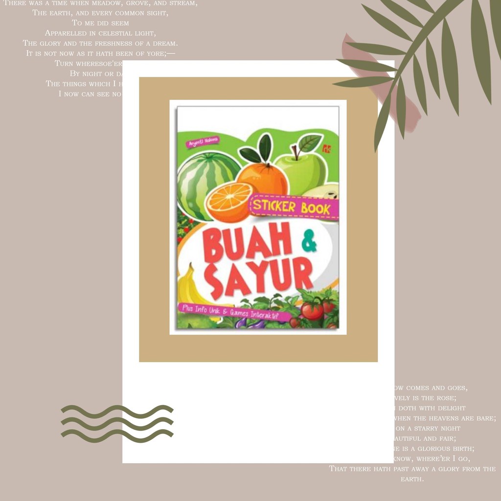 

STICKER BOOK; BUAH & SAYURAN