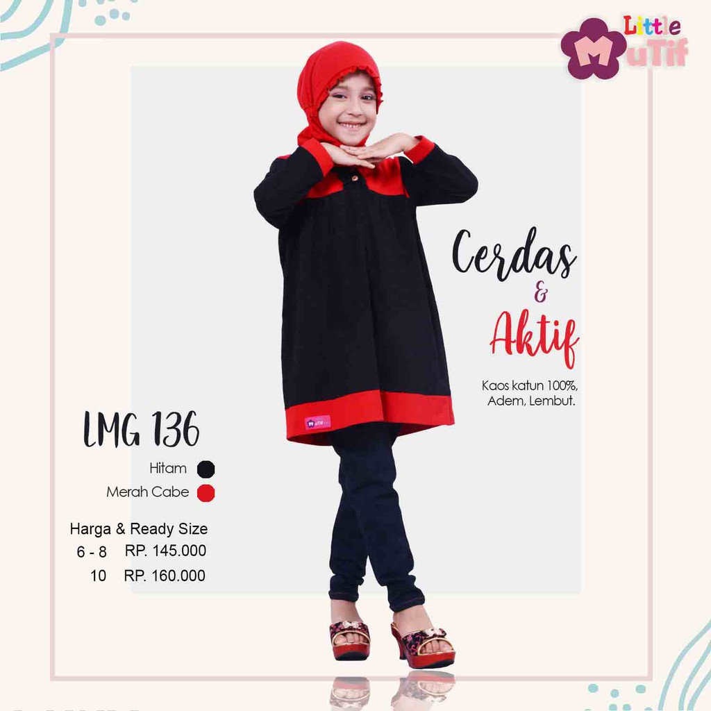 KAOS ANAK  MUTIF LMG 136/ KAOS ANAK MUTIF