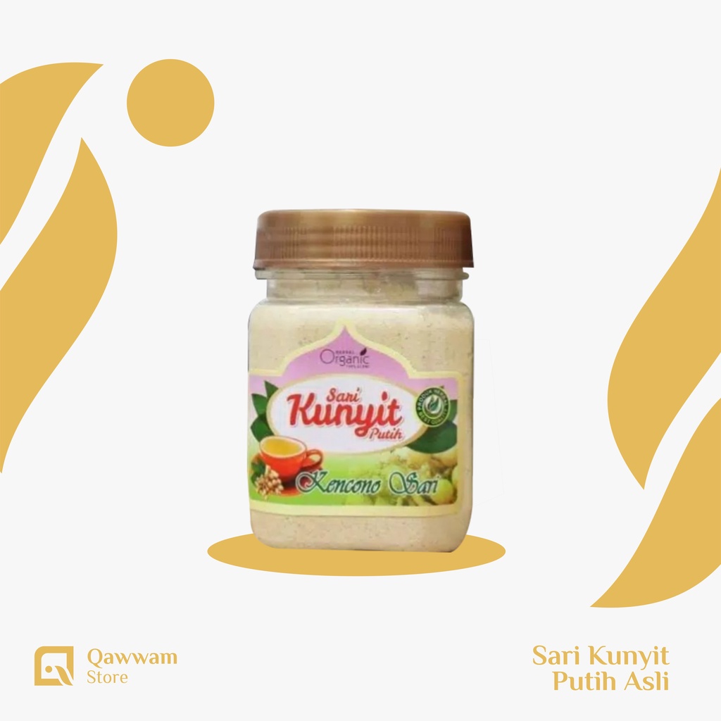 

KENCONO SARI Sari Kunyit Putih Asli Bubuk Herbal Organik Alami Isi 100g