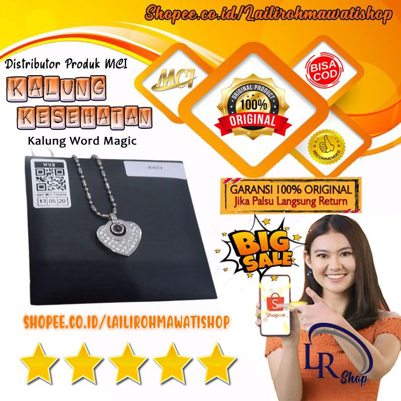 KALUNG KESEHATAN / KALUNG KESEHATAN MCI / KALUNG WORD MAGIC PENDANT MCI / MCI ASLI