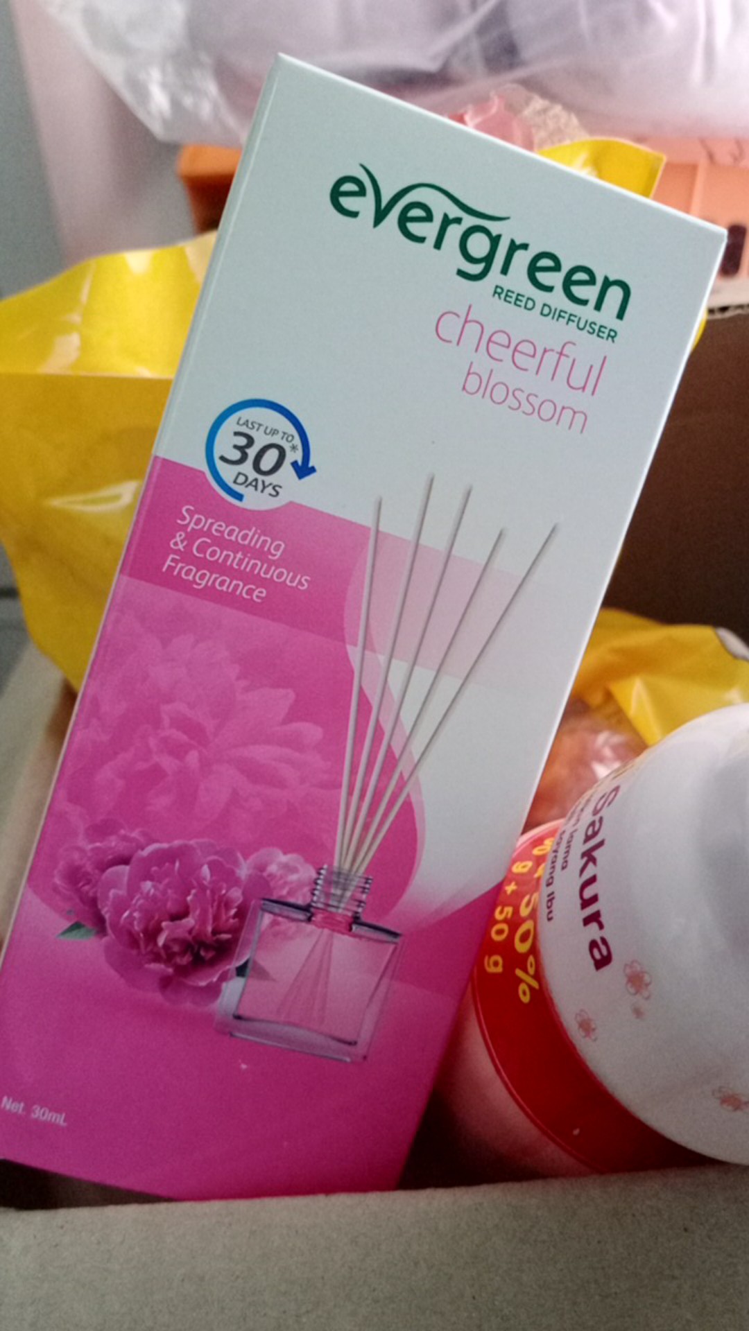 Evergreen / Reed Diffuser / 30ml / Set / Refill / Pengharum Ruangan / Aroma Bunga