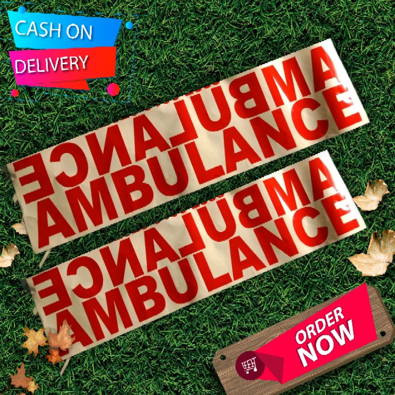 

Stiker Ambulance Cutting