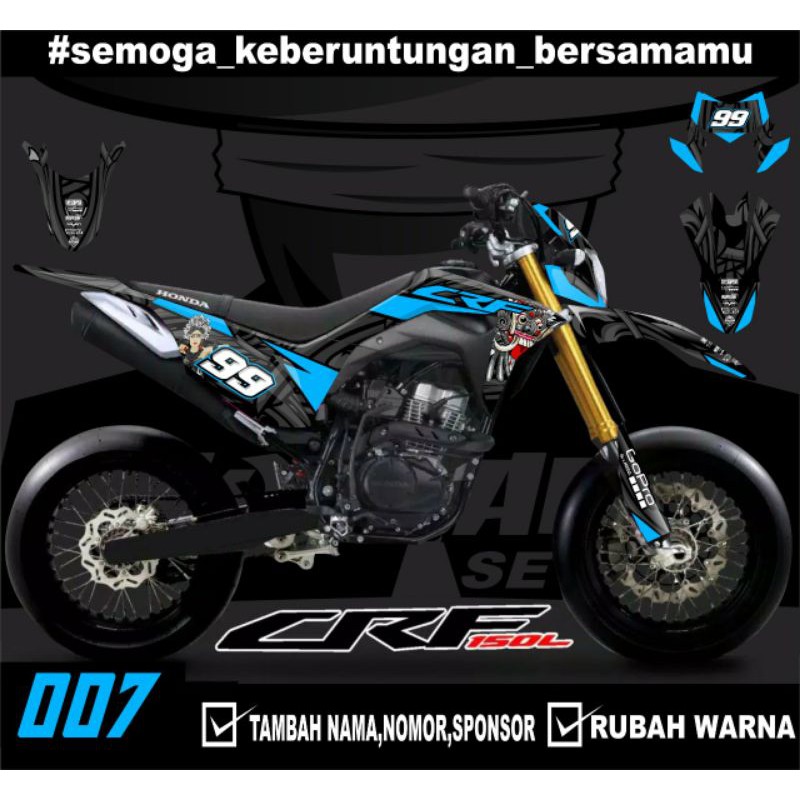 Sticker setiker stiker decal CRF 150 L barong - Fullbody-Dekal CRF 150 L Trail Supermoto minimalis