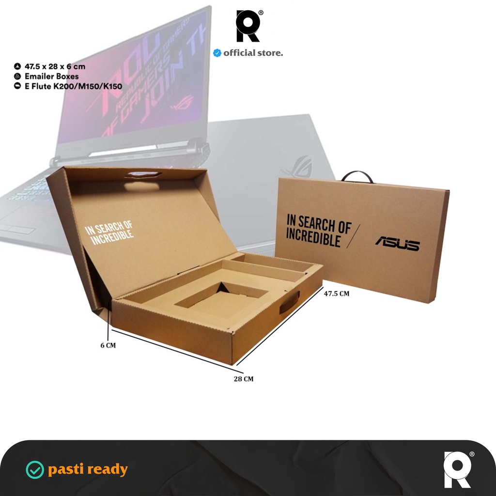 

BOX LAPTOP EMAILER TRAY ASUS 1 SET | Dus Laptop