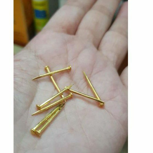 Paku emas paku fengshui rumah keberuntungan hoki paku emas asli 99% 24k 24 karat