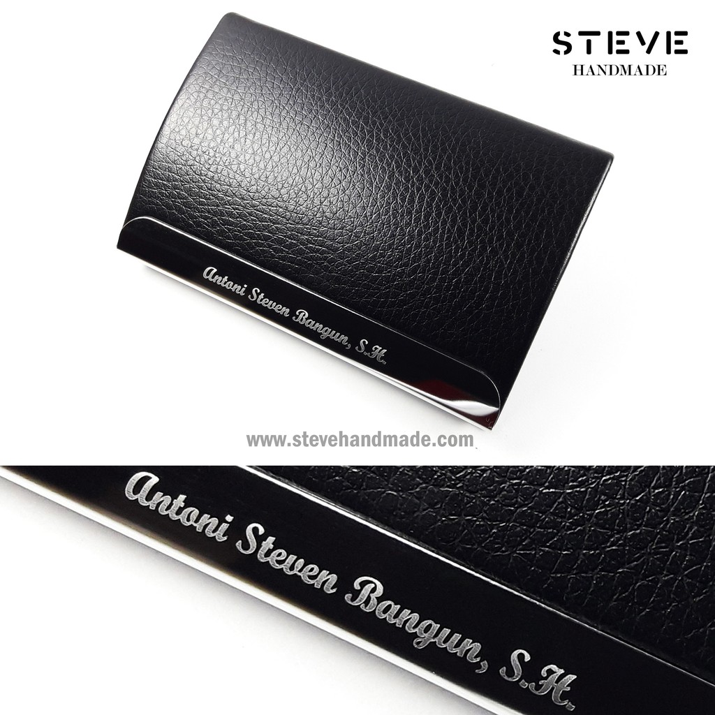 Tempat Kartu Nama Name Card Holder Dompet Kartu Kredit Credit Card Wallet CH006 Custom Nama &amp; Logo