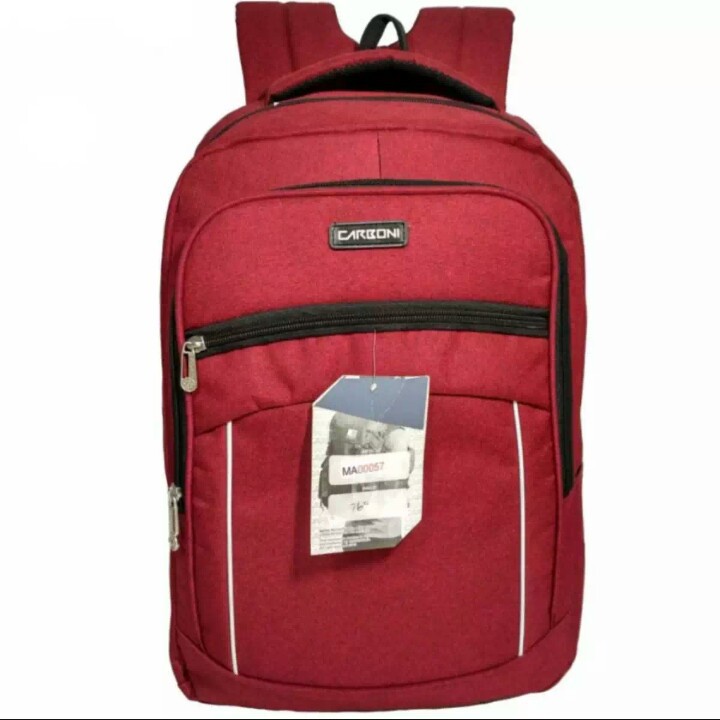 Carboni tas ransel pria tas fashion pria tas laptop pria tas sekolah original - red